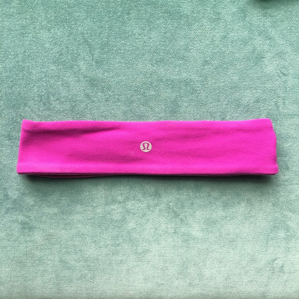 lululemon headband - hot pink